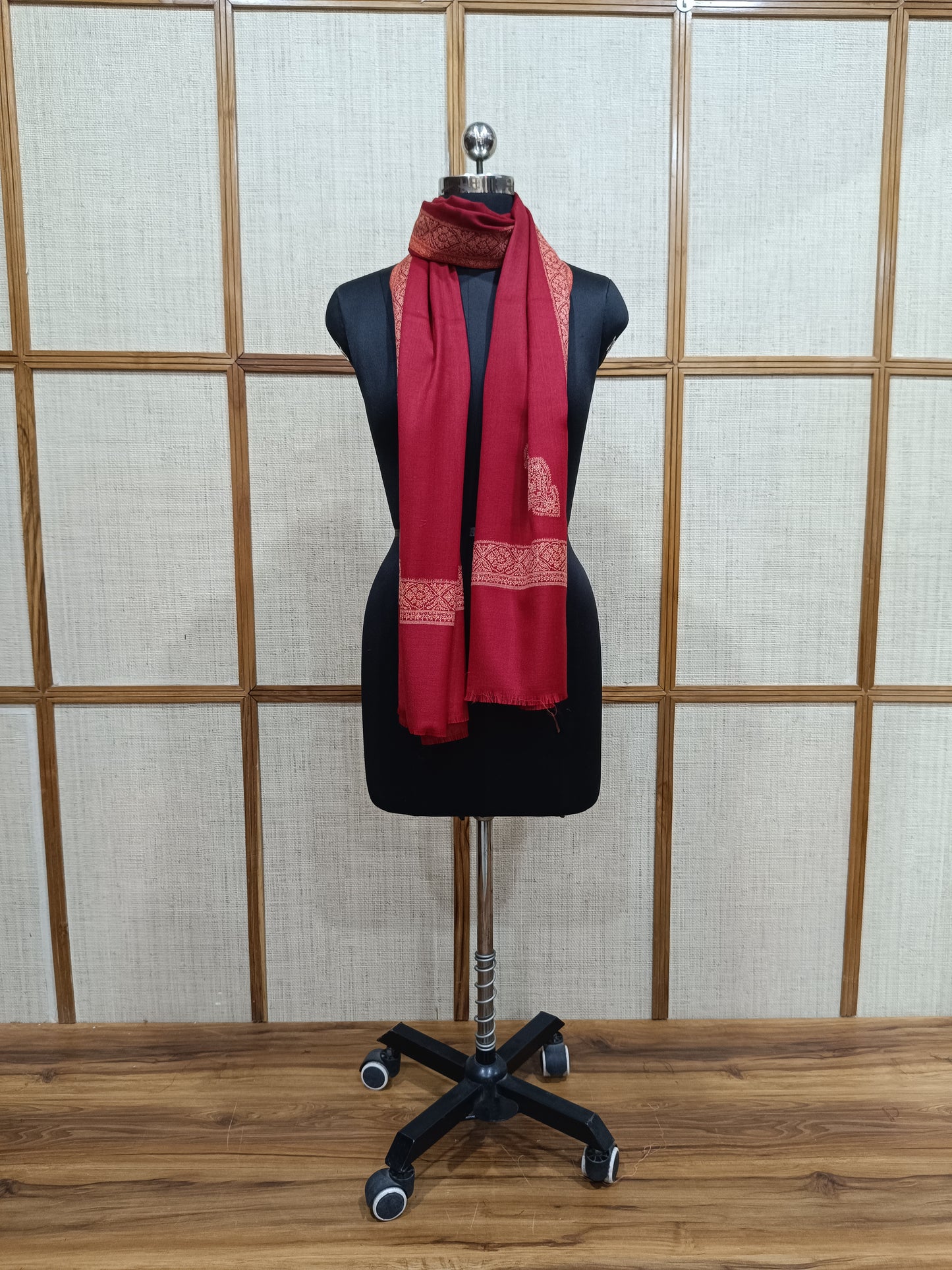 Pashloom™ His & Her Red Barat Celebration Wool Shawl Gift Set