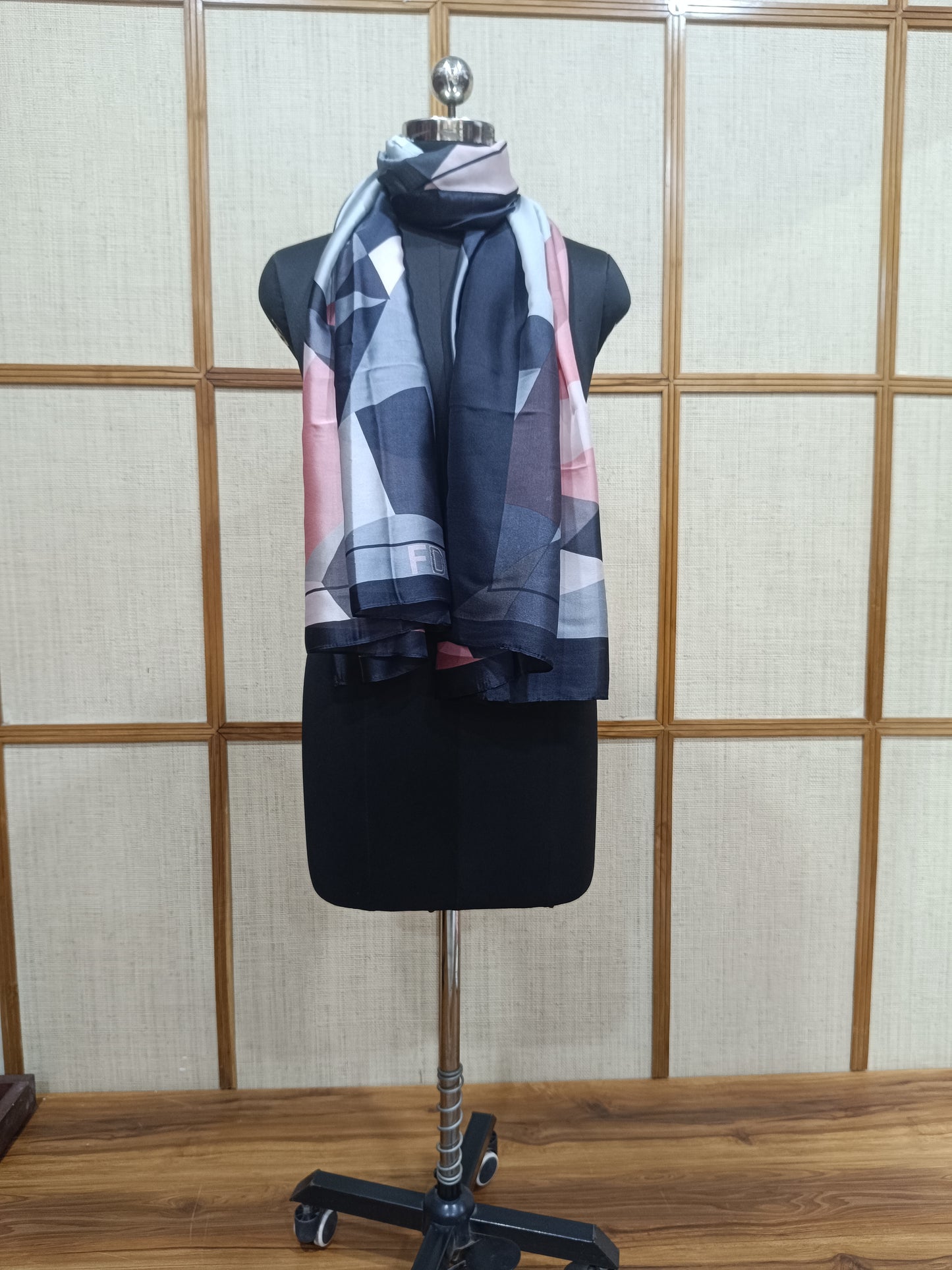 Pashloom™ Multi-Style Digital Print Silk Wrap – Premium 28x72” Scarf