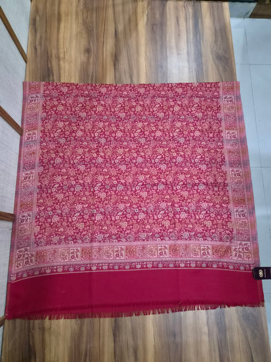 Kashmiri Kani Shawl – Floral Jaal Jamawar Weave | Pashloom Ahmedabad