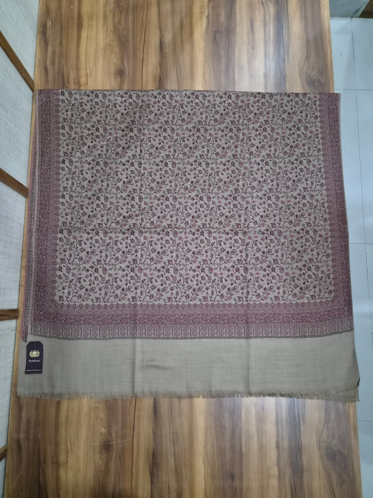 Pashloom™ Premium Pashmina Shawl – Royal Kashmiri Paisley Design | Wholesale Bulk Order | Pashloom™ Ahmedabad