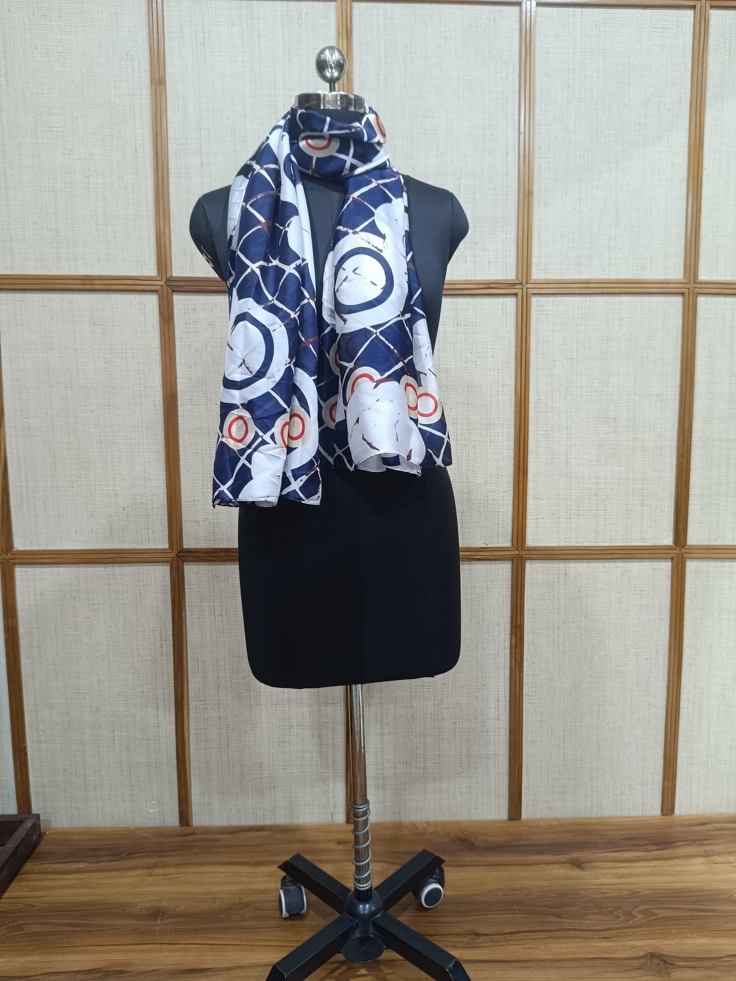 Pashloom baby pink, white, orange, mid sea blue silk scarves for premium gifting, product image 3