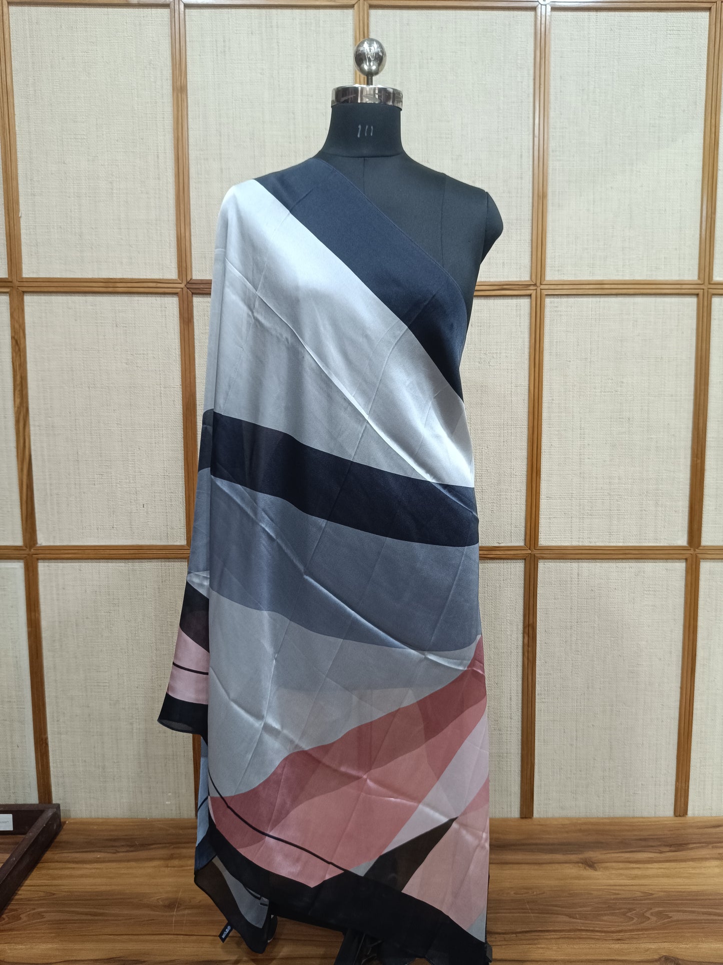Pashloom™ Multi-Style Digital Print Silk Wrap – Premium 28x72” Scarf