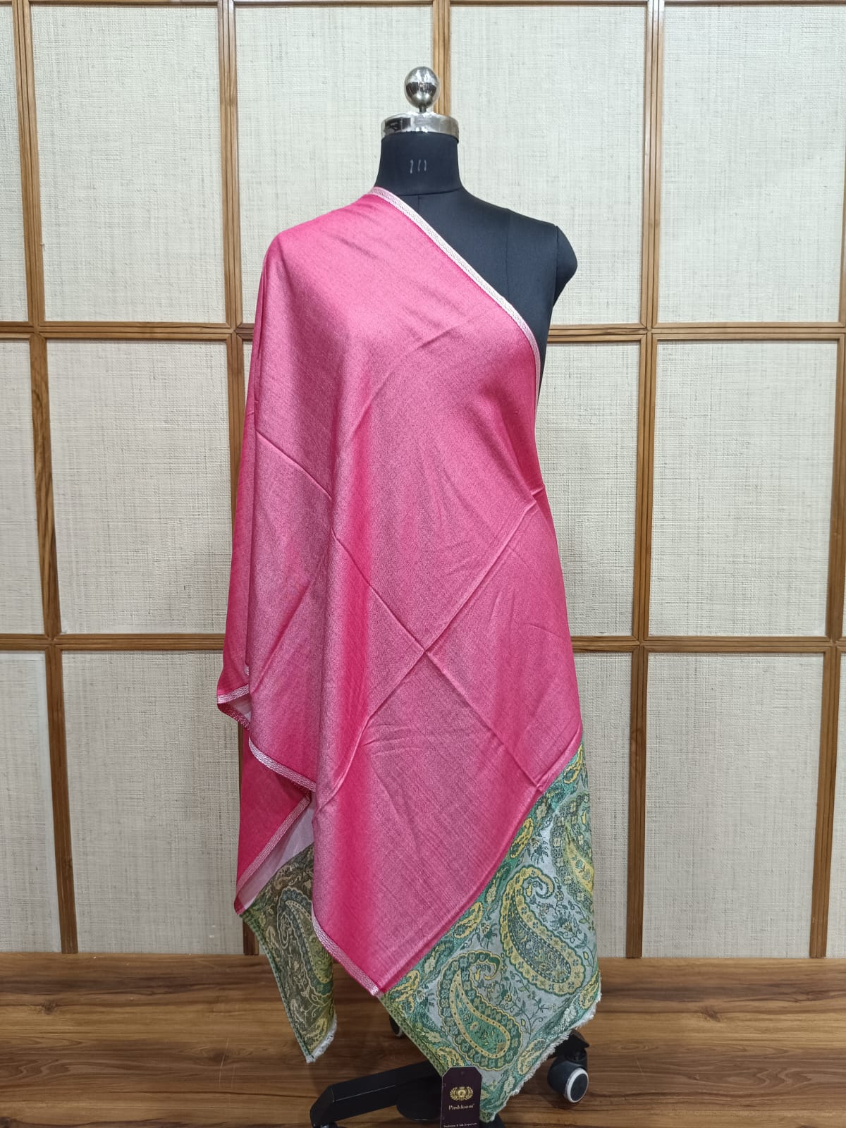 Paisley Pattern Reversible Modal Wool Stole for Men & Women | Pashloom™