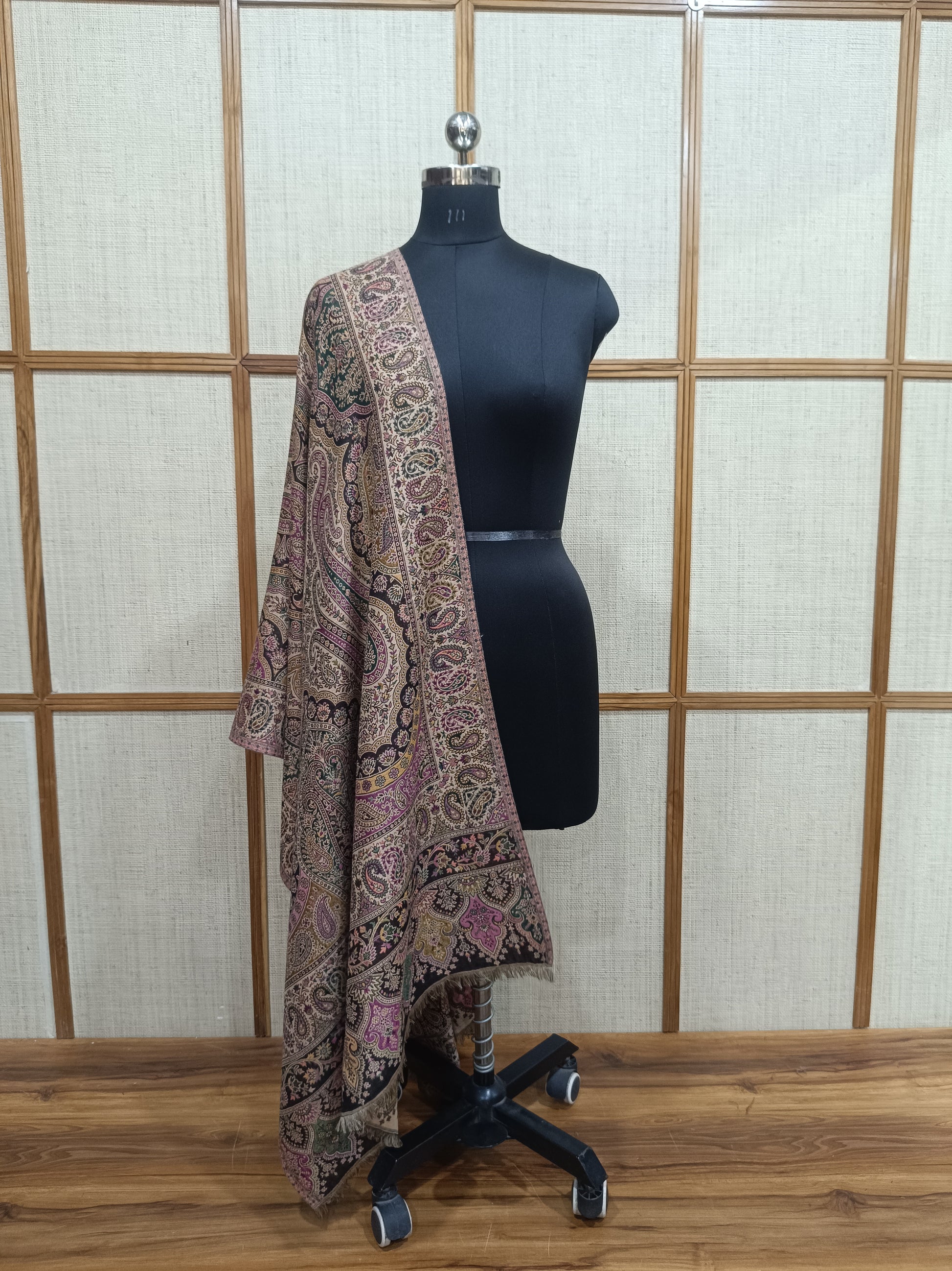 Pashloom multicolor, mustard, grey, white wool stole gift set for wedding gifting, product image 2