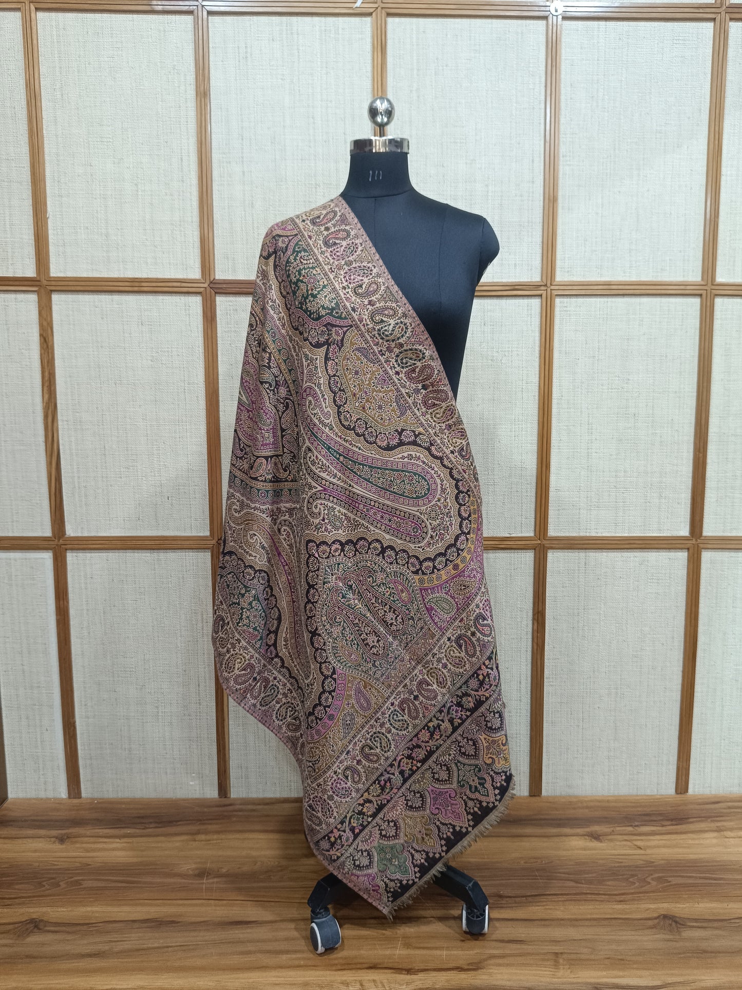 Pashloom multicolor, mustard, grey, white wool stole gift set for wedding gifting, product image 3