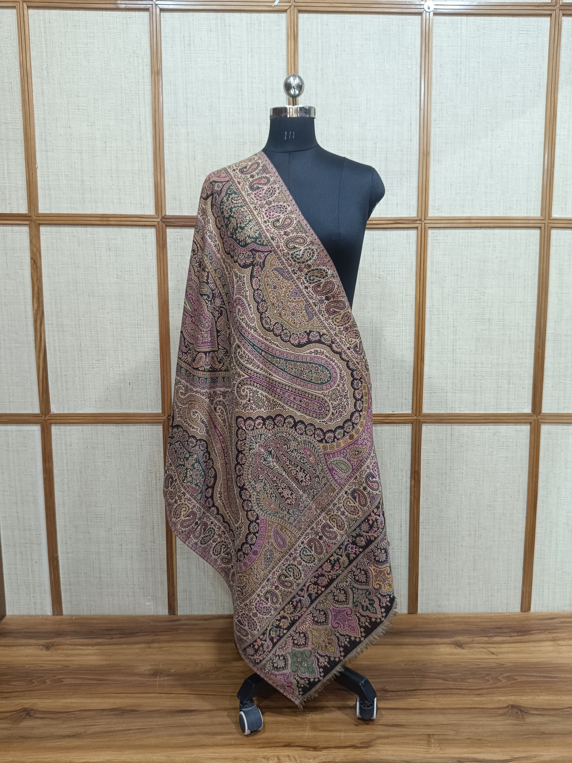 Pashloom multicolor, mustard, grey, white wool stole gift set for wedding gifting, product image 3