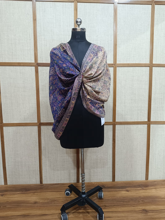 Pashloom multicolor, grey, white, beige 1 wool stole for wedding gifting, product image 1