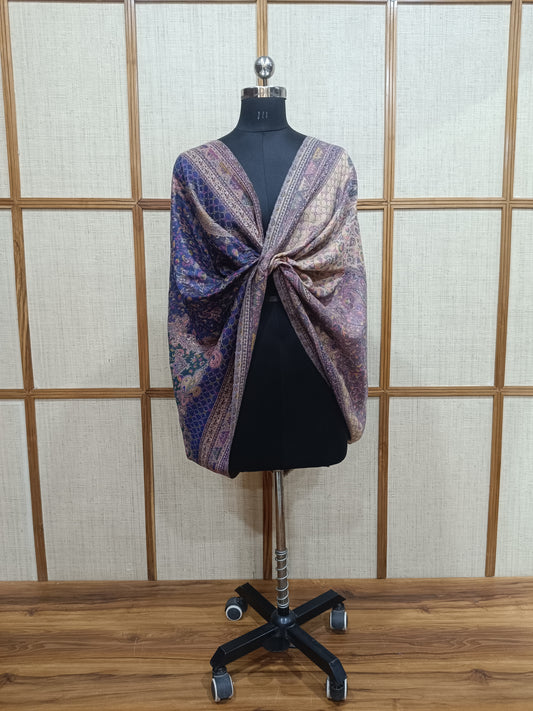 Pashloom multicolor, grey, white, beige 1 wool couple stole set for wedding gifting, product image 1