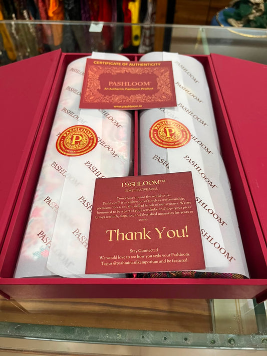 Pashloom™ Luxury Couple Wool Stole Set | Gift Set for Him & Her