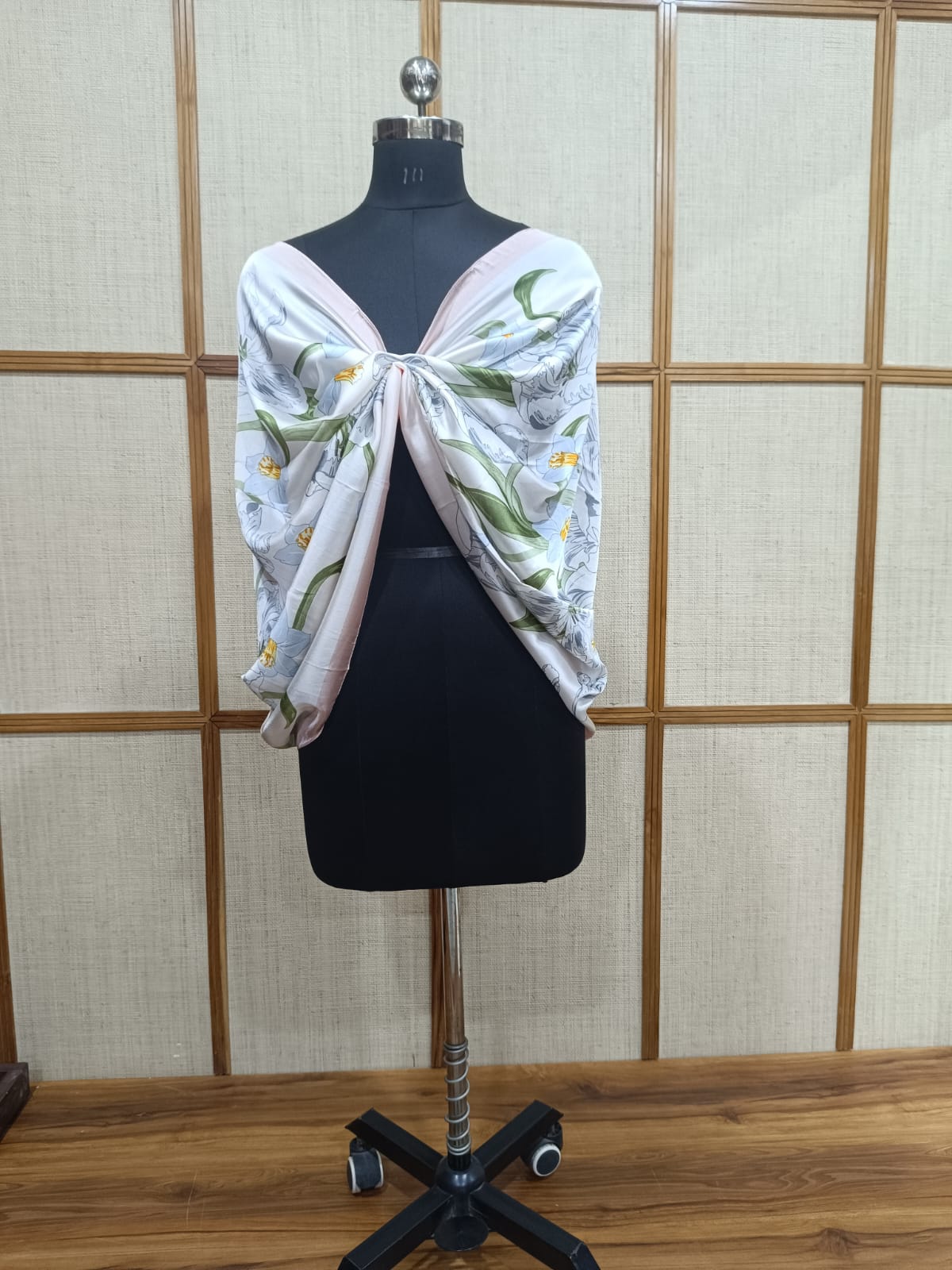 Pashloom baby pink, white, orange, blue silk scarves for premium gifting, product image 1