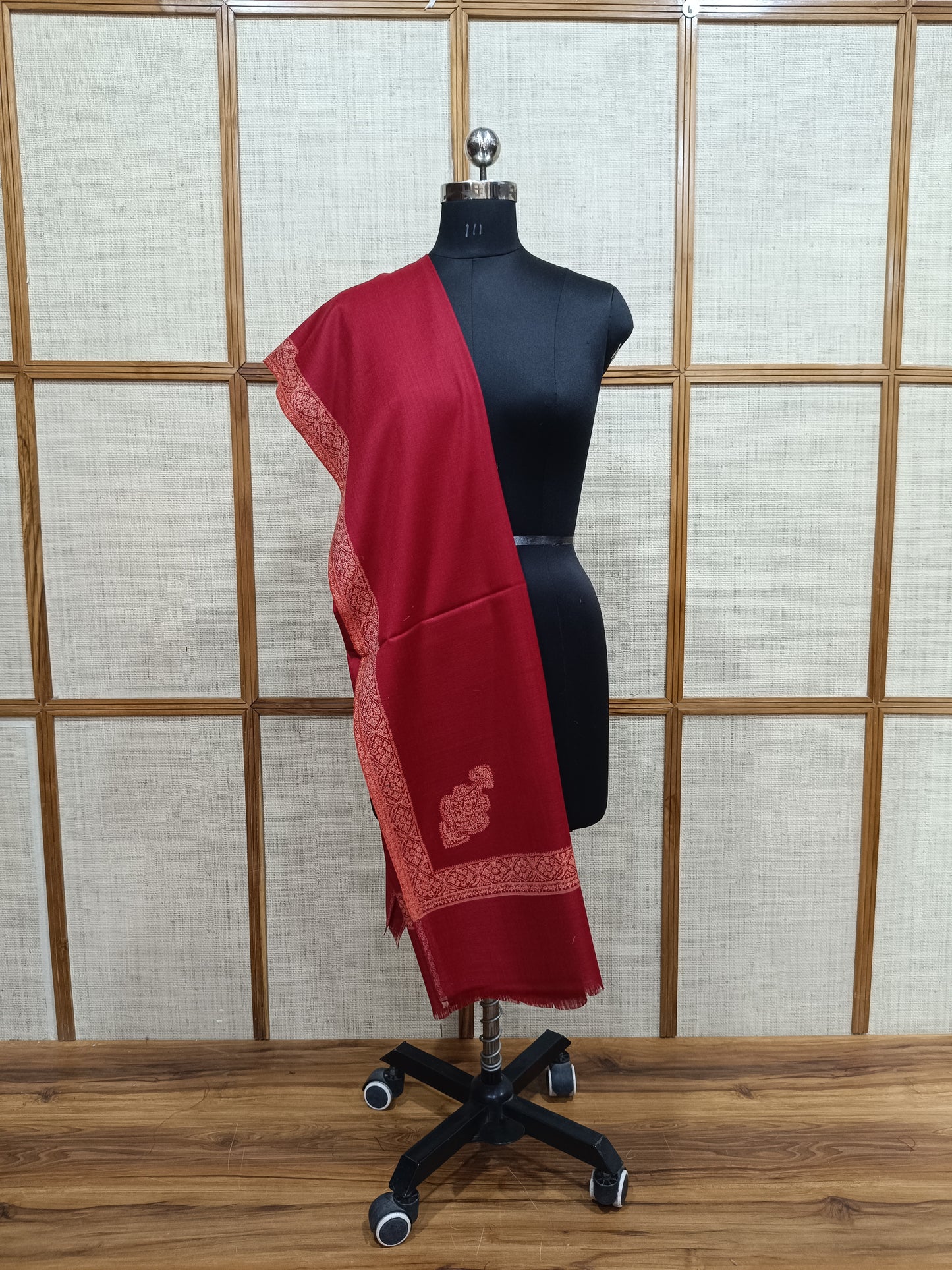 Pashloom™ His & Her Red Barat Celebration Wool Shawl Gift Set