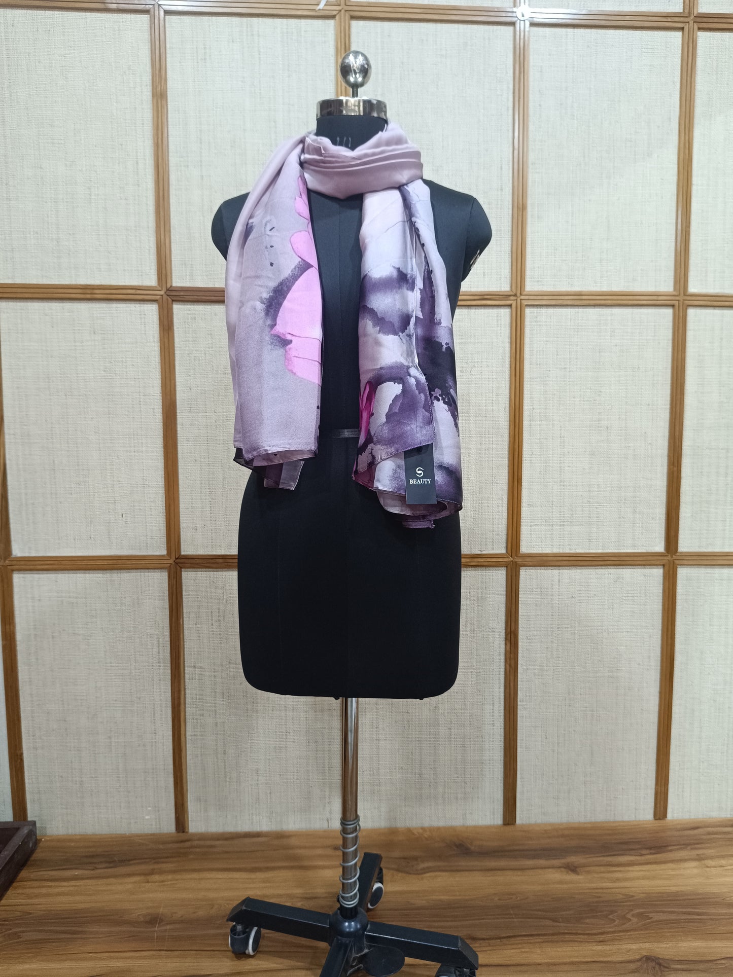Pashloom™ Digital Printed Rectangular Soft Silk Scarf for Women