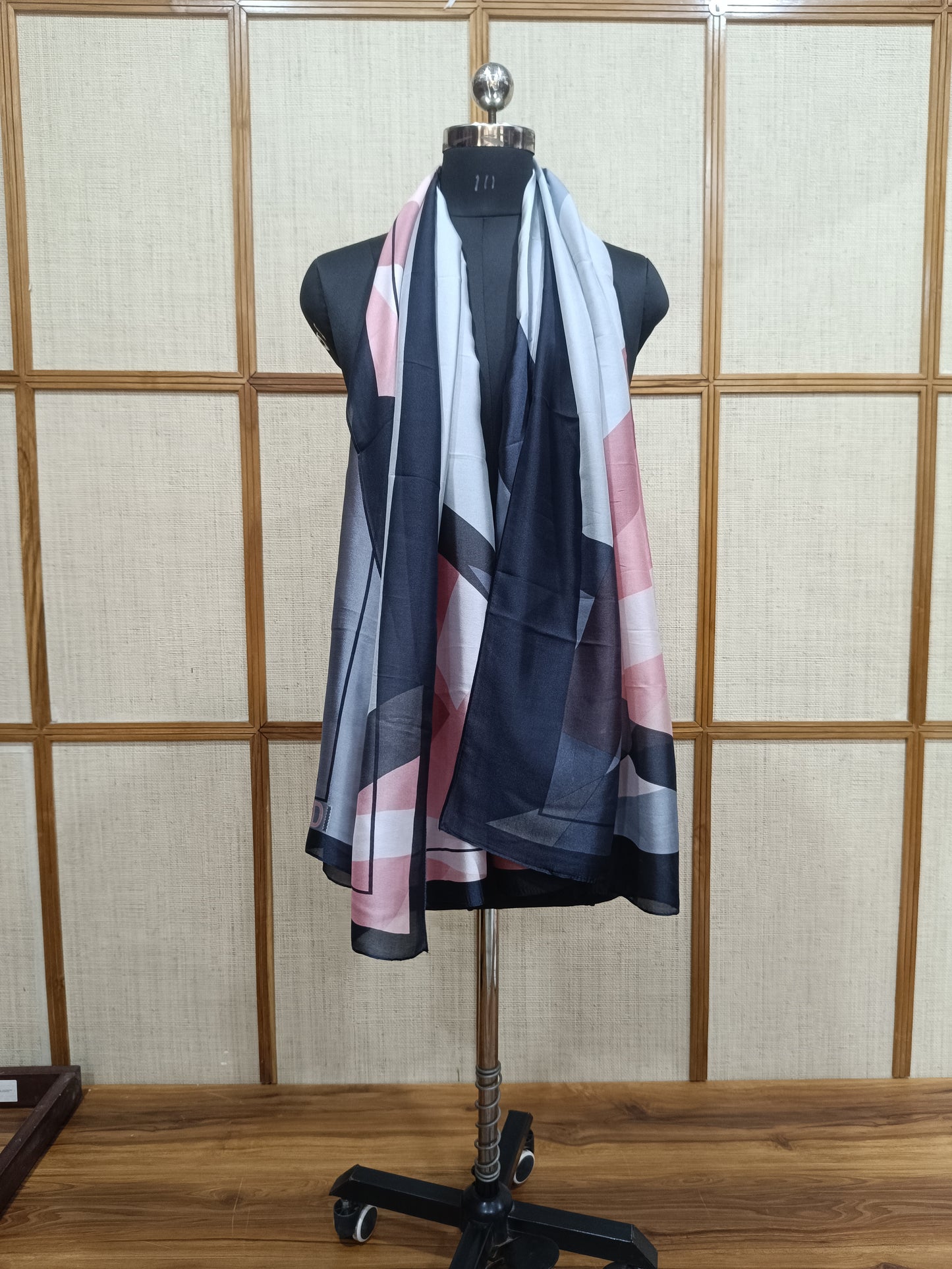 Pashloom™ Multi-Style Digital Print Silk Wrap – Premium 28x72” Scarf