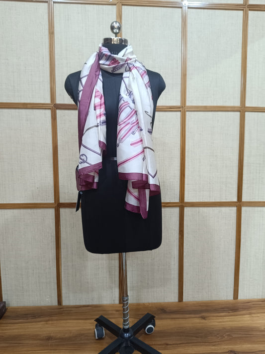 Pashloom red, black, baby pink, blue silk scarves for premium gifting, product image 1