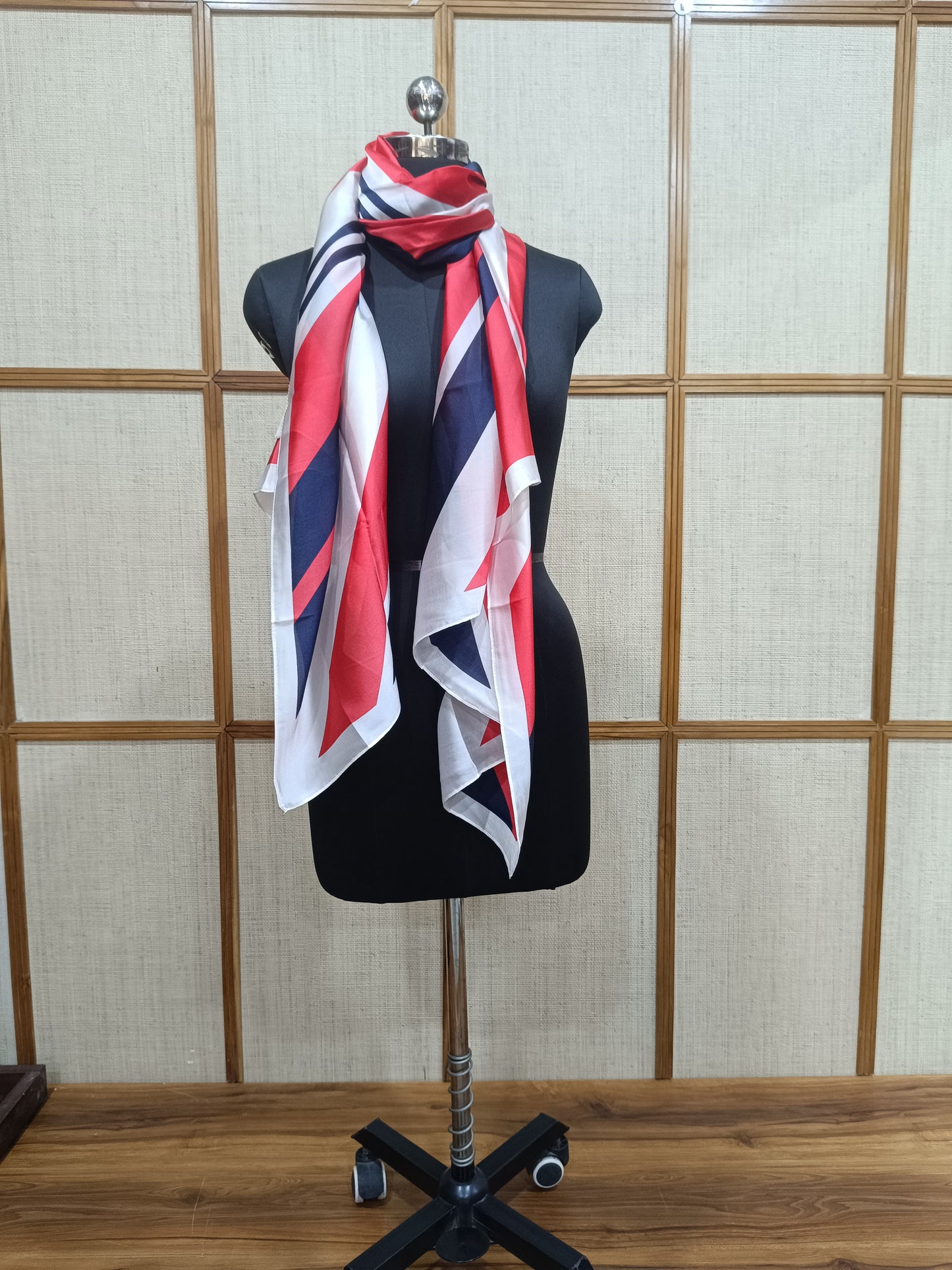 Pashloom red, black, blue, peach silk scarves for premium gifting, product image 2