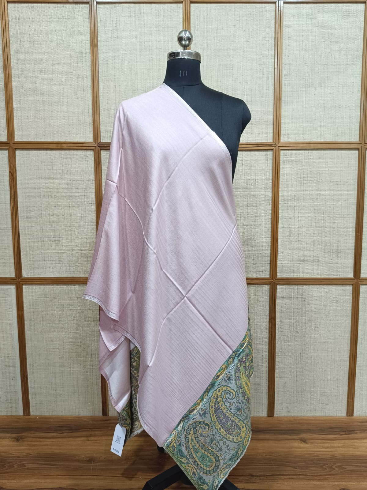 Paisley Pattern Reversible Modal Wool Stole for Men & Women | Pashloom™