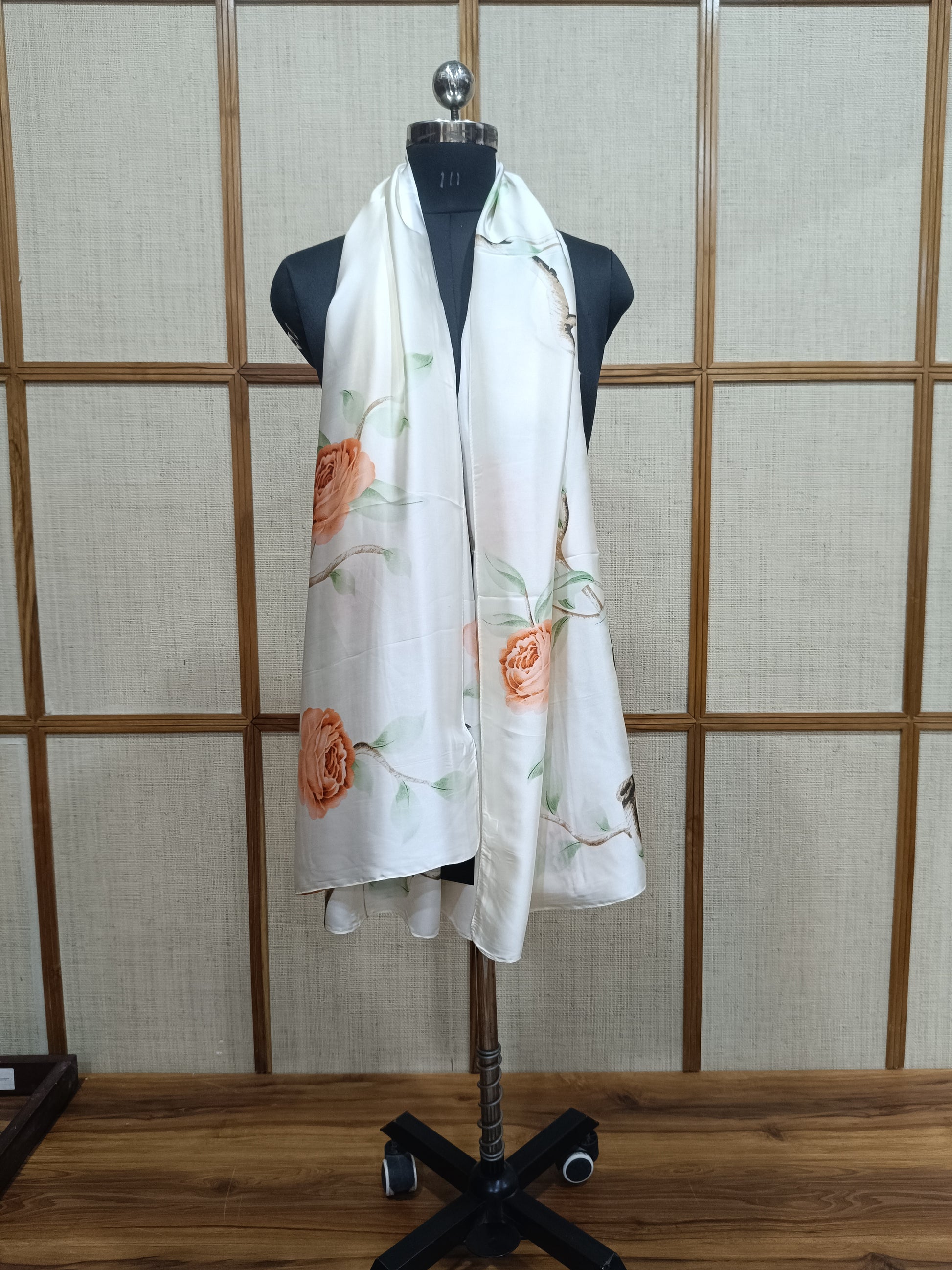Pashloom baby pink, white, orange, blue silk scarves for premium gifting, product image 4
